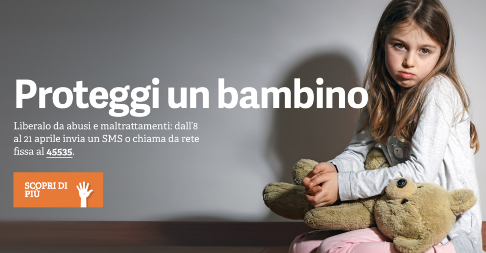 #LiberiTutti, un sms contro la violenza sui minori